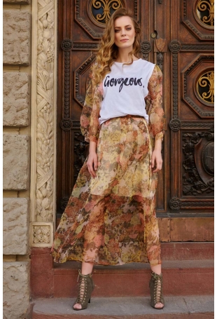 Długa Spódnica Tiulowa - Zielona