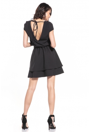 Elegancka Sukienka w Szpic - Czarna