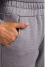 Uniwersalne Dresowe Spodnie na Gumie - Stalowe