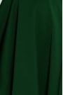 Zielona Sukienka Elegancka Rozkloszowana na Szerokich Ramiączkach