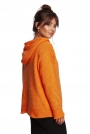 Sweter z Kapturem - Jasnopomarańczowy