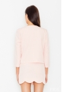 Elegancki Różowy Komplet Spódnica + Żakiet