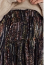 Asymetryczna Szyfonowa Spódnica z Oryginalnym Printem