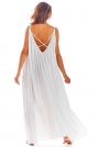 Biała Luźna Maxi Sukienka na Lato