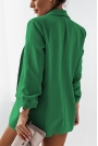 Niezapinana Marynarka w Soczystym Kolorze - Zielona