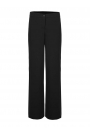 Czarne Eleganckie Spodnie Typu Plazzo