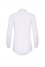 Biała Klasyczna Koszula - Body z Długim Rękawem 