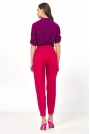 Spodnie 7/8 Typu Balloon - Różowe