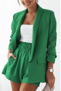 Niezapinana Marynarka w Soczystym Kolorze - Zielona