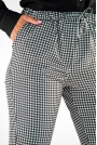 Casualowe Spodnie ze Ściągaczem - Pepitka