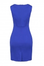 Niebieska Modna Ołówkowa Sukienka Bez Rękawów
