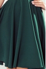 Sukienka z Kopertowym Dekoltem Wiązana na Ramionach - Zielona