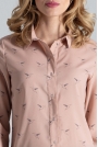 Różowa Koszula Damska w Kolibry